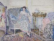 frederick carl frieseke In the Boudoir oil